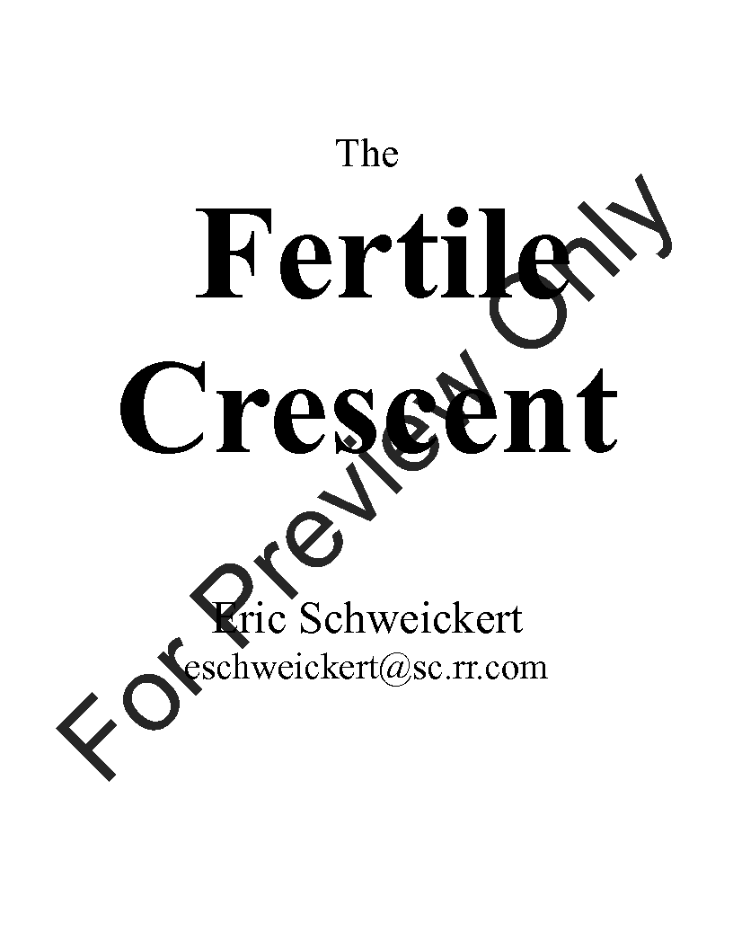 The Fertile Crescent P.O.D.