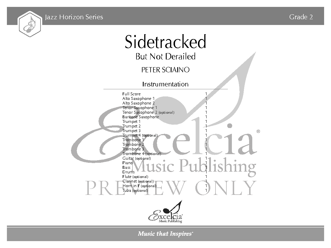 Sidetracked By Peter Sciaino J W Pepper Sheet Music