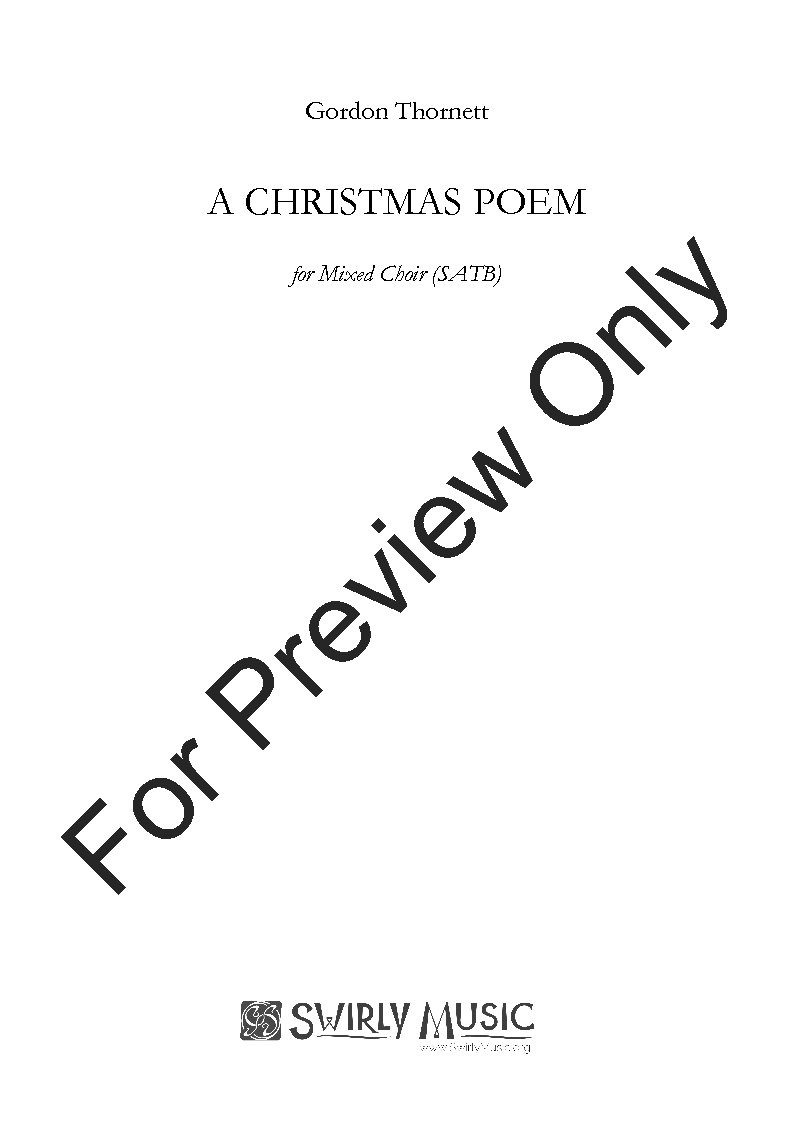 A Christmas Poem P.O.D.