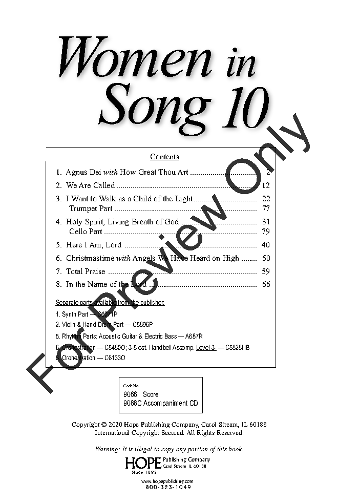 Women In Song Vol. 10