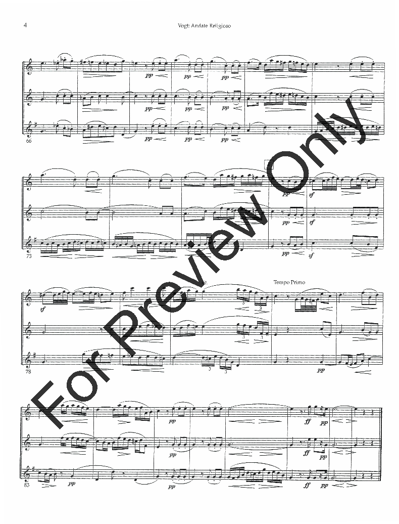 Andante Religioso Trio for 2 Oboes and English Horn