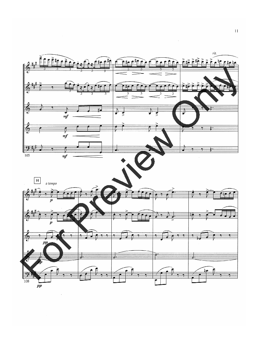 Two Pieces for Woodwind Quintet