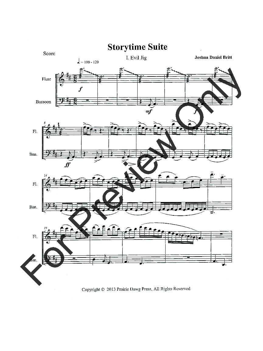 Storytime Suite Flute and Bassoon Duet