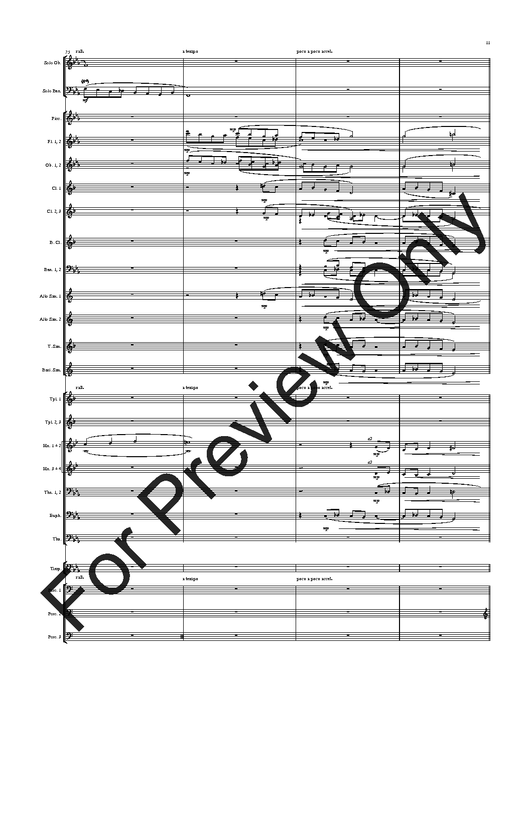 Double Concerto for Oboe and Bassoon with Wind Symphony Set of Parts