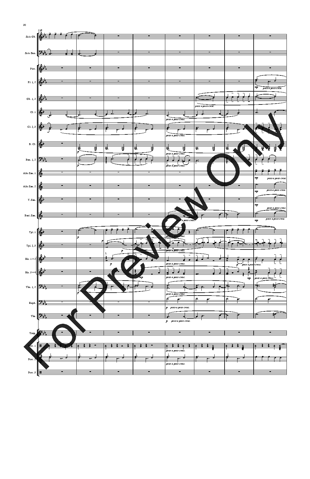 Double Concerto for Oboe and Bassoon with Wind Symphony Set of Parts