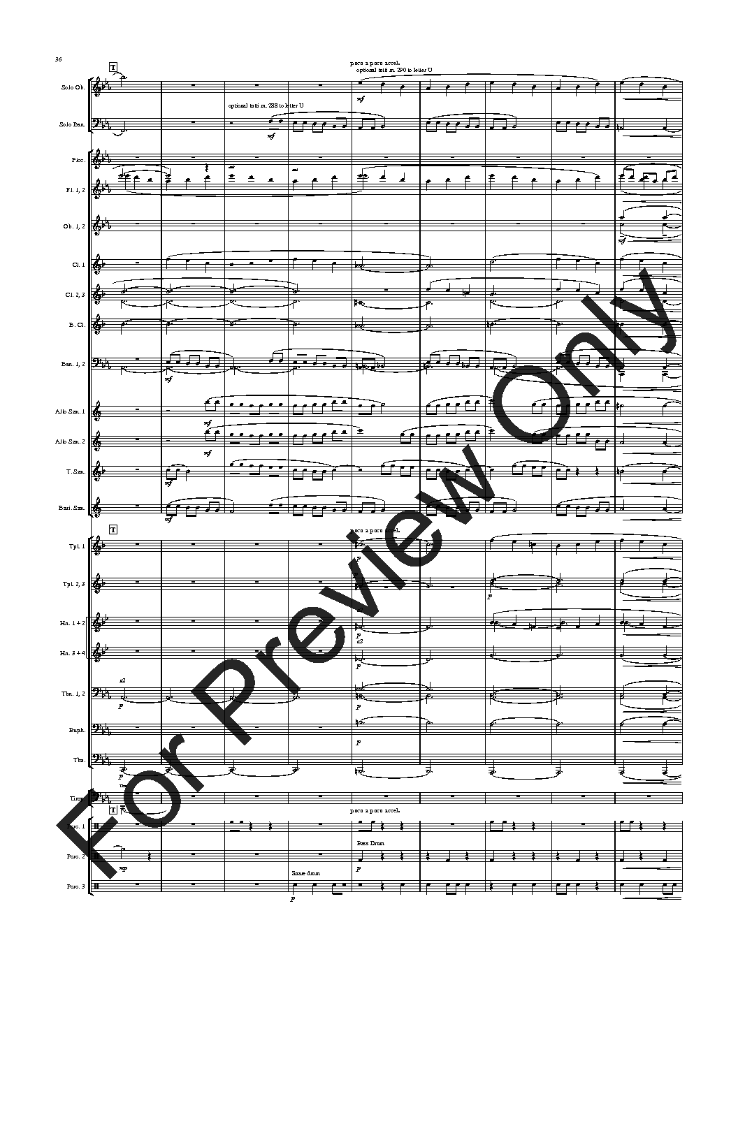 Double Concerto for Oboe and Bassoon with Wind Symphony Set of Parts