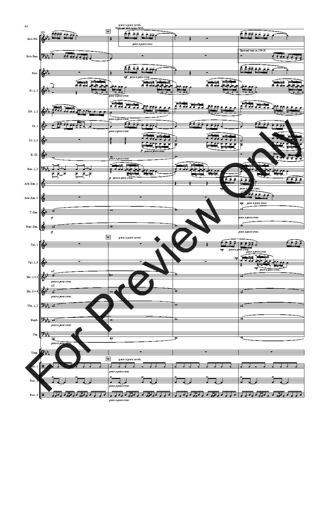 Double Concerto for Oboe and Bassoon with Wind Symphony Set of Parts