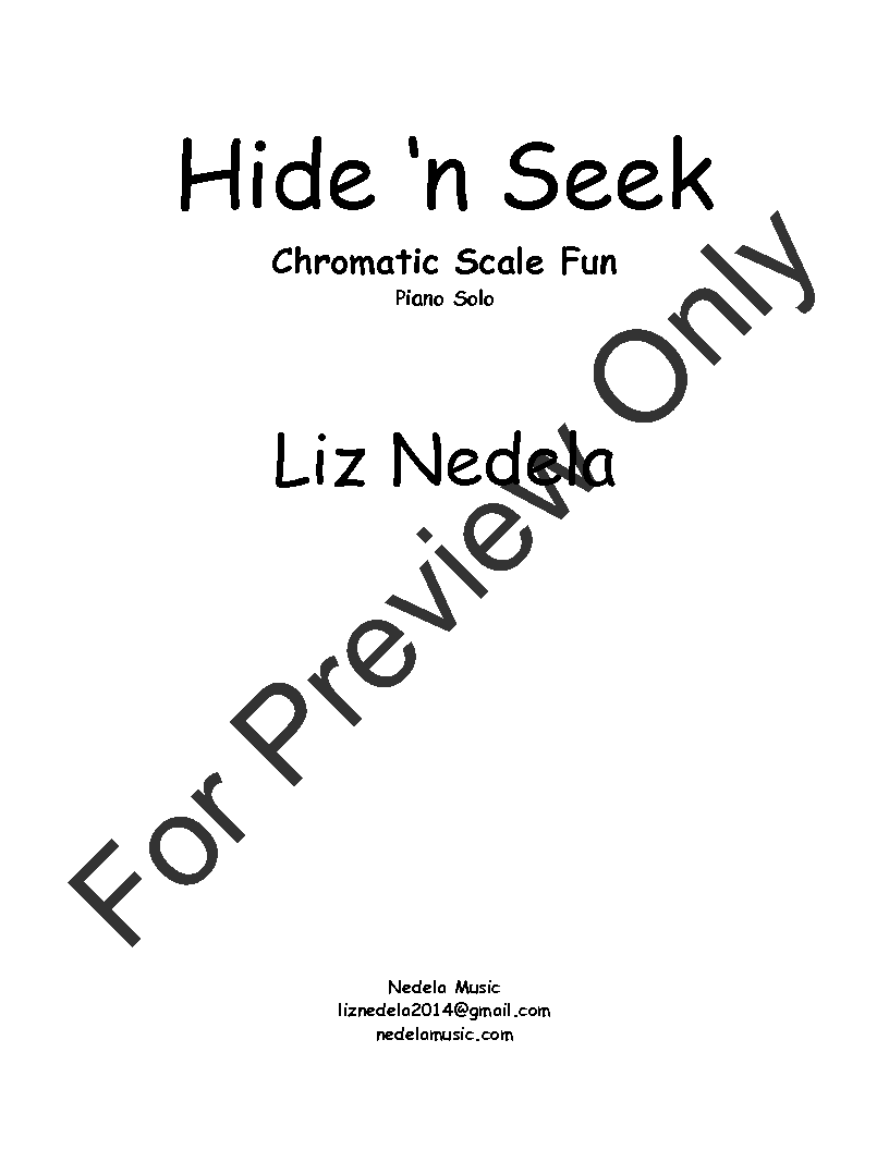 Hide and Seek (Piano ver.) Sheet music for Piano (Solo)