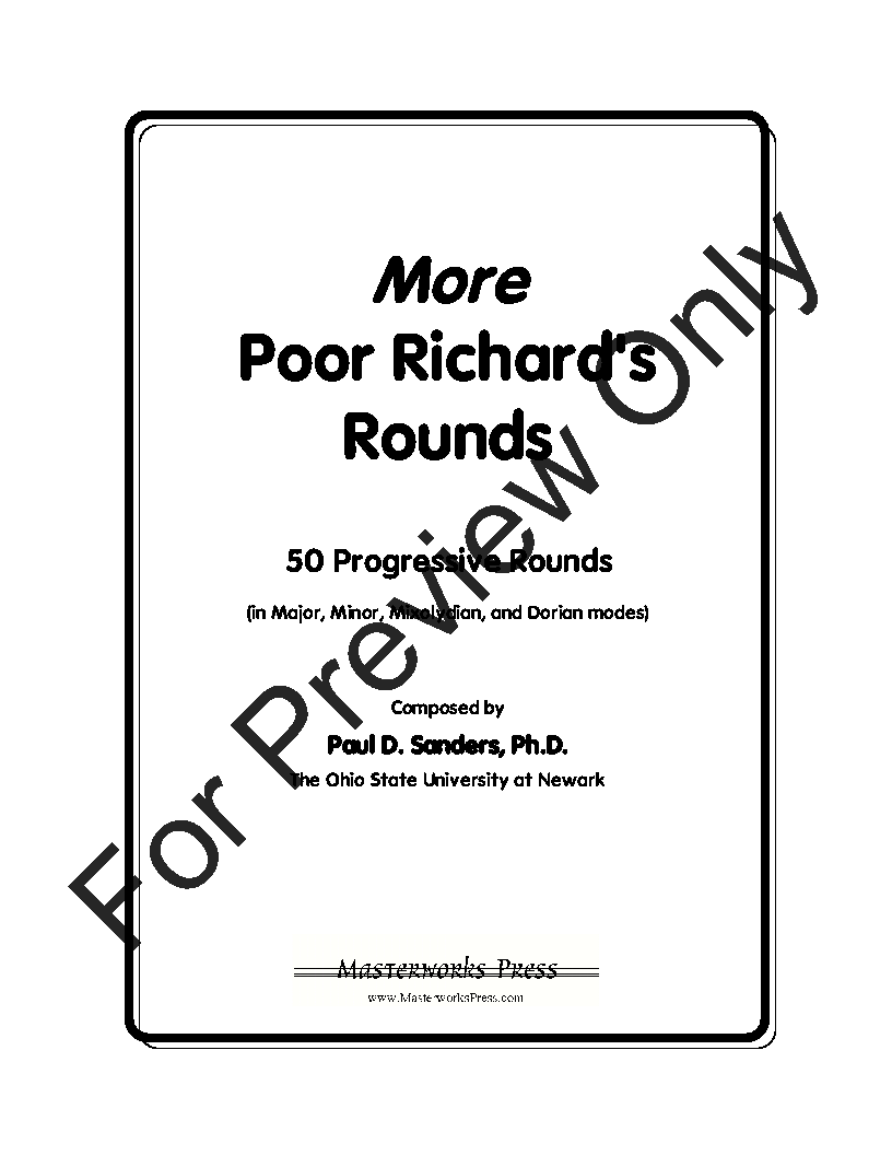 Poor Richard's Rounds, Vol. 2 Reproducible PDF Download