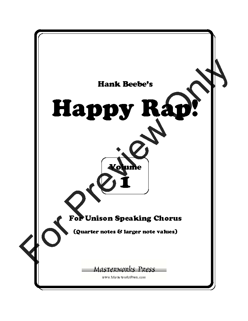 Happy Rap!, Vol. 1 Reproducible PDF Download