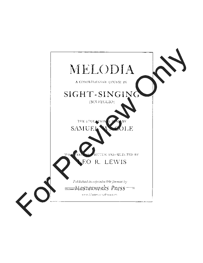 Melodia Series 3 Reproducible PDF Download