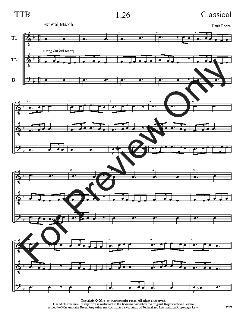 The Classical Sight-Singing Series TTB Vol. 1 Reproducible PDF Download