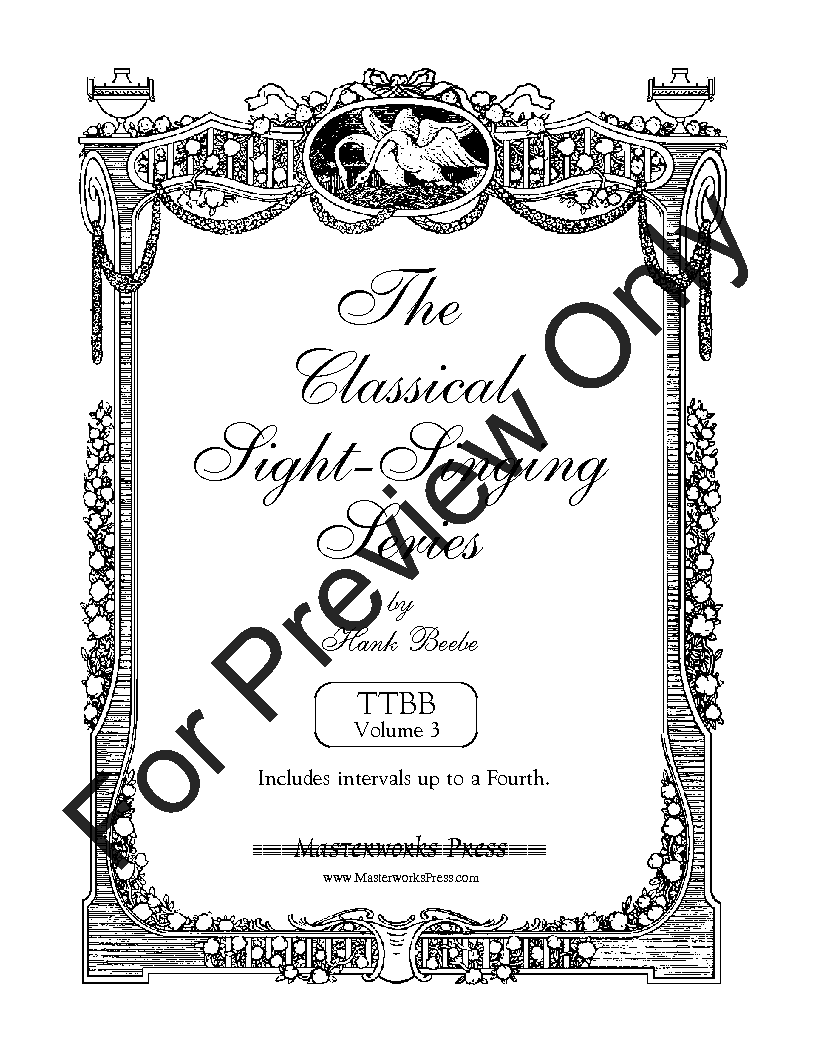 The Classical Sight-Singing Series TTBB Vol. 3 Reproducible PDF Download