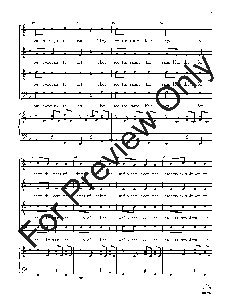 Easy Sight-Singing with Words SATB Reproducible PDF Download