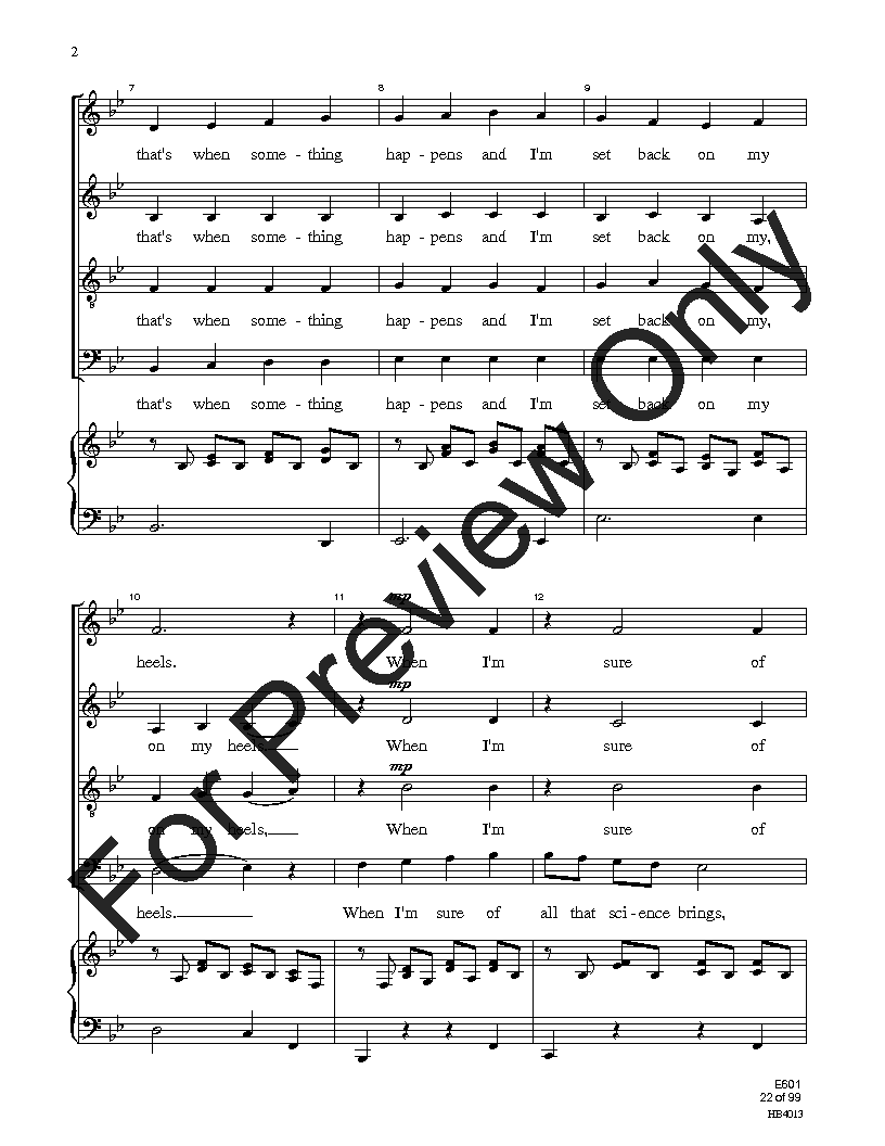 Easy Sight-Singing with Words SATB Reproducible PDF Download