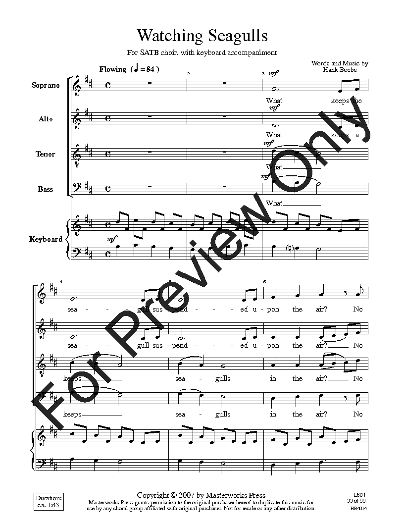 Easy Sight-Singing with Words SATB Reproducible PDF Download