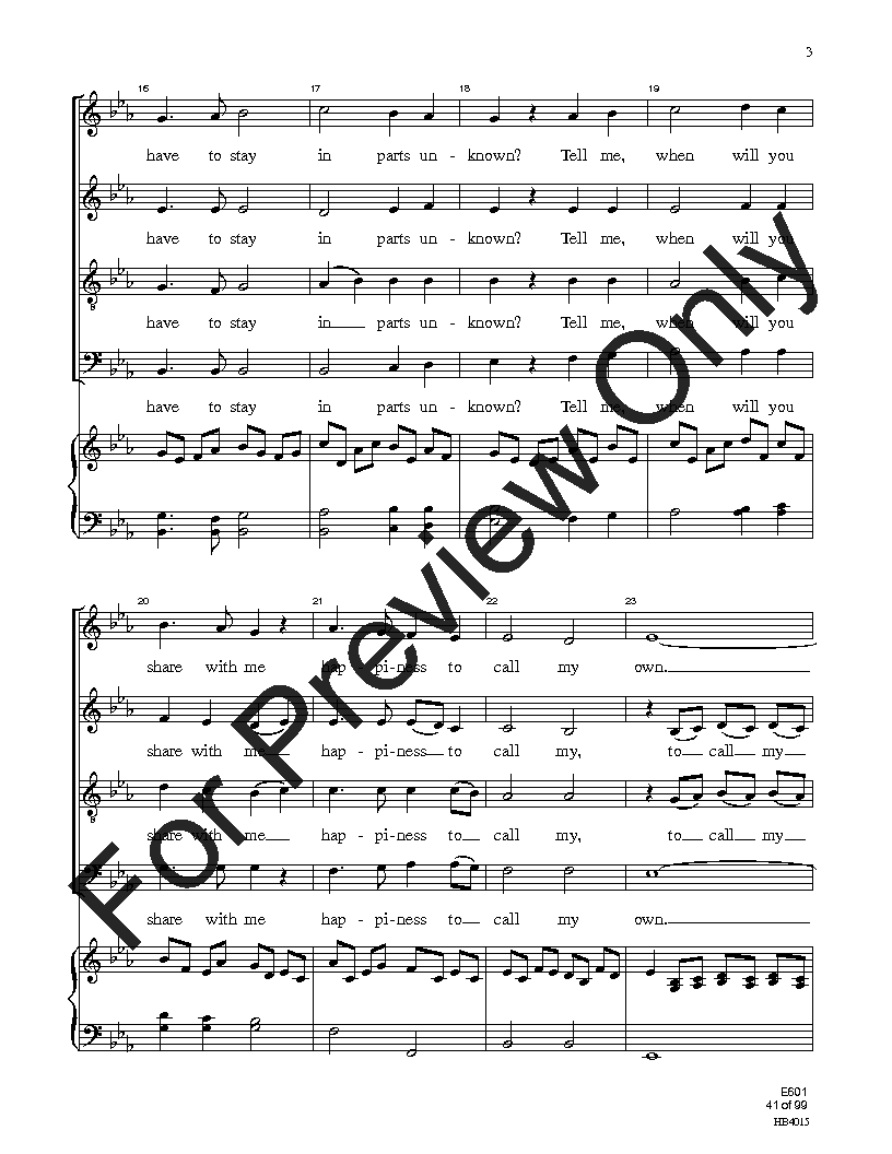 Easy Sight-Singing with Words SATB Reproducible PDF Download