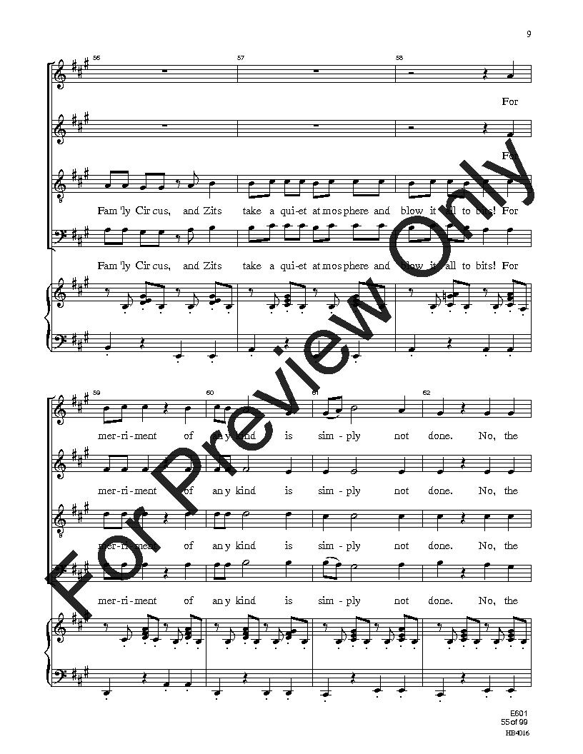 Easy Sight-Singing with Words SATB Reproducible PDF Download