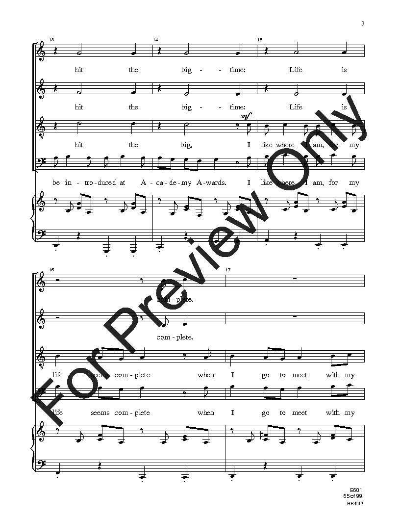 Easy Sight-Singing with Words SATB Reproducible PDF Download