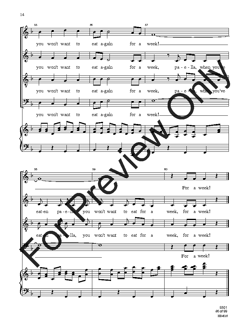 Easy Sight-Singing with Words SATB Reproducible PDF Download