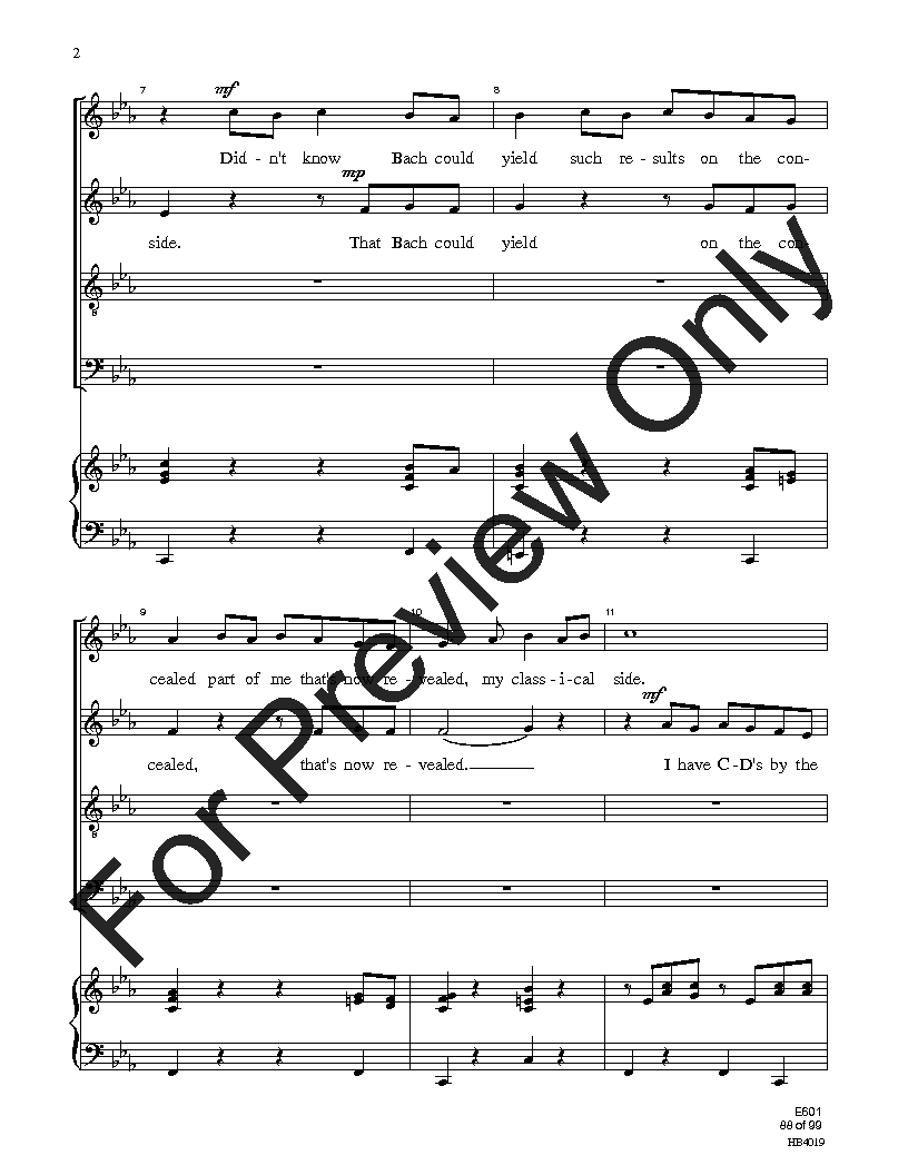 Easy Sight-Singing with Words SATB Reproducible PDF Download