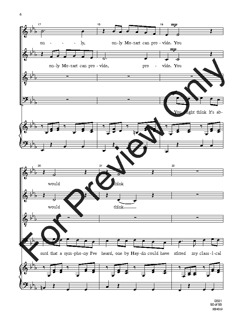 Easy Sight-Singing with Words SATB Reproducible PDF Download