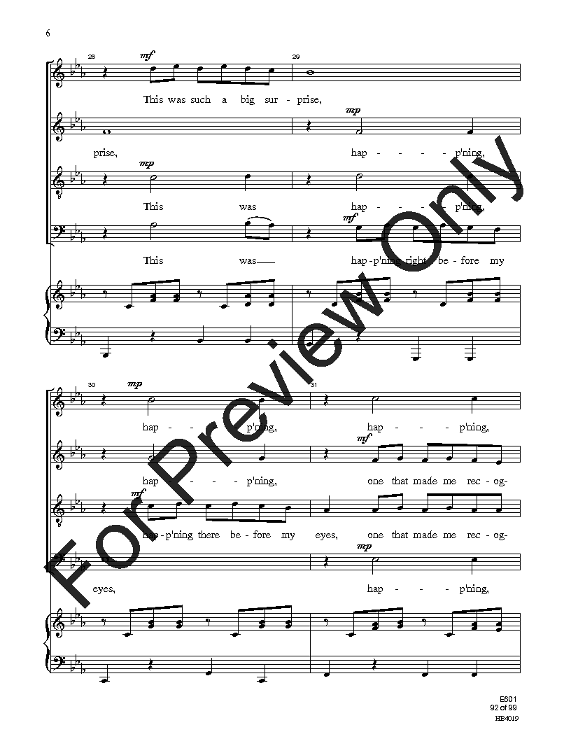 Easy Sight-Singing with Words SATB Reproducible PDF Download