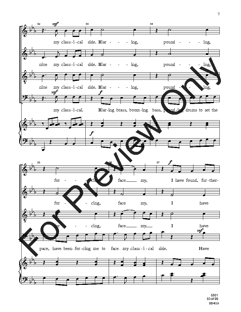 Easy Sight-Singing with Words SATB Reproducible PDF Download