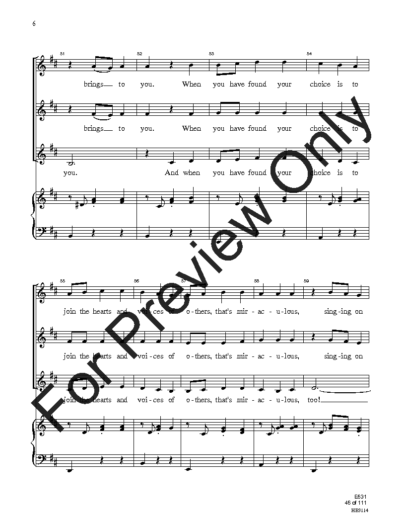 Easy Sight-Singing with Words SSA Reproducible PDF Download