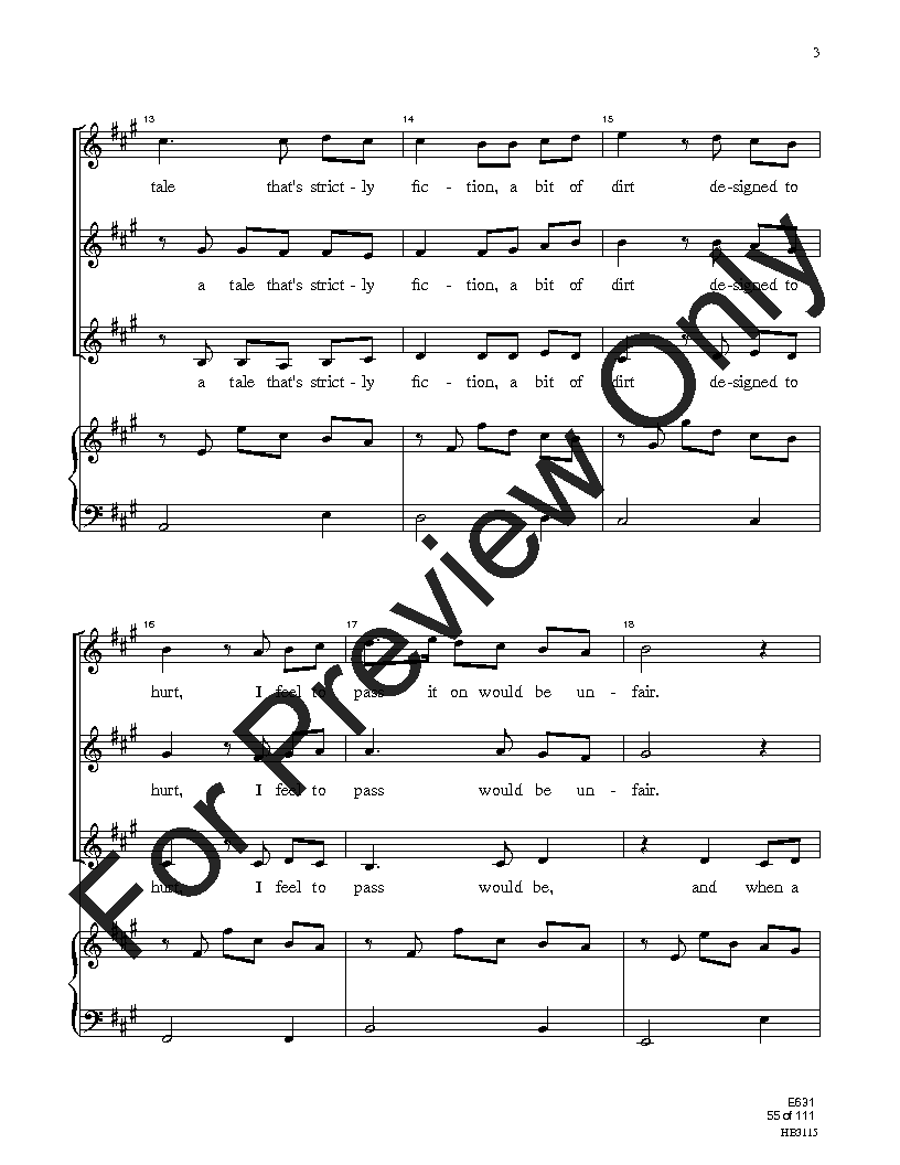 Easy Sight-Singing with Words SSA Reproducible PDF Download