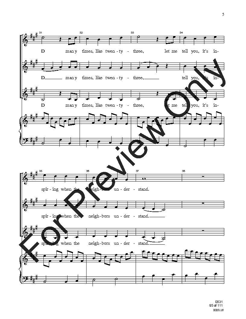 Easy Sight-Singing with Words SSA Reproducible PDF Download