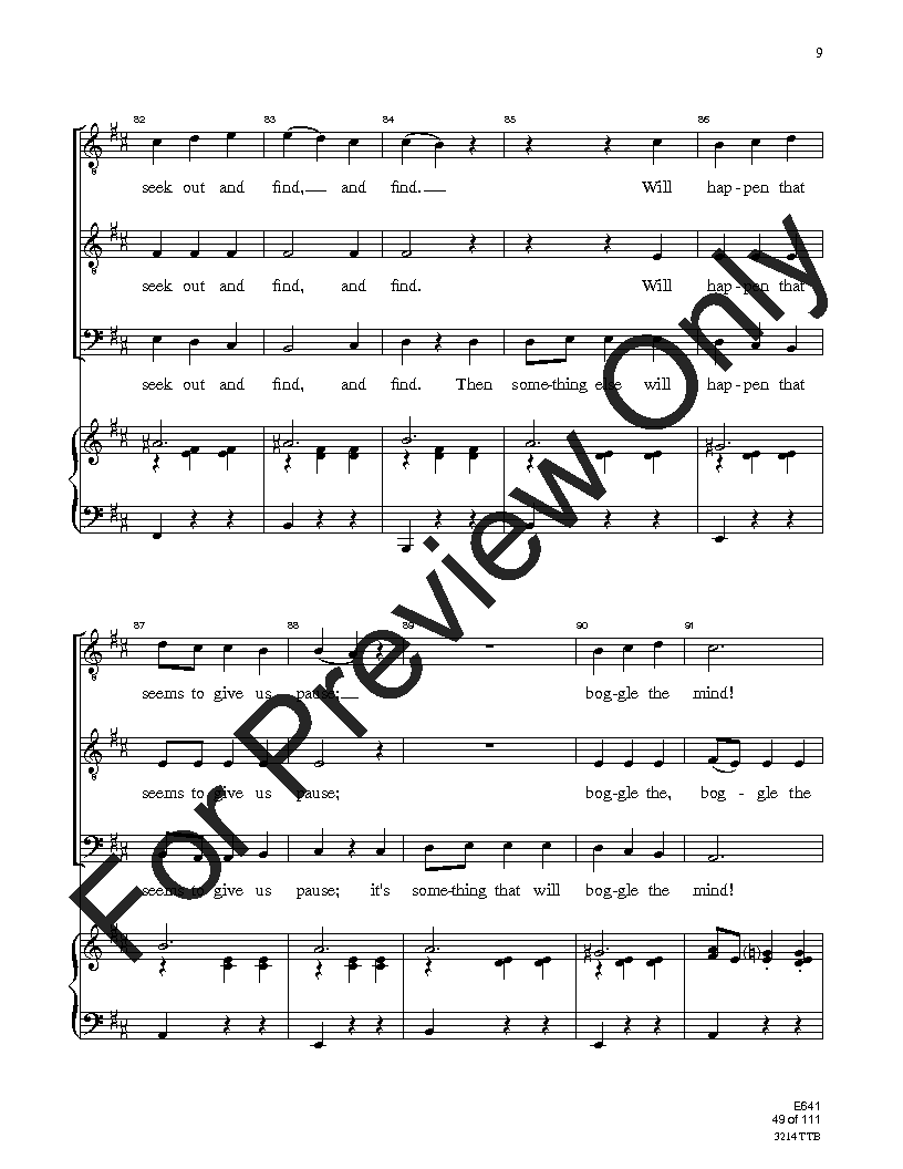 Easy Sight-Singing with Words TTB Reproducible PDF Download