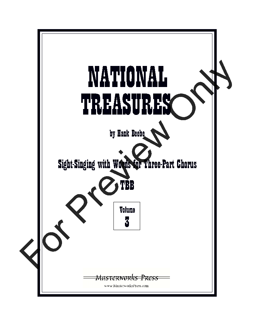 National Treasures TBB Vol. 3 Reproducible PDF Download