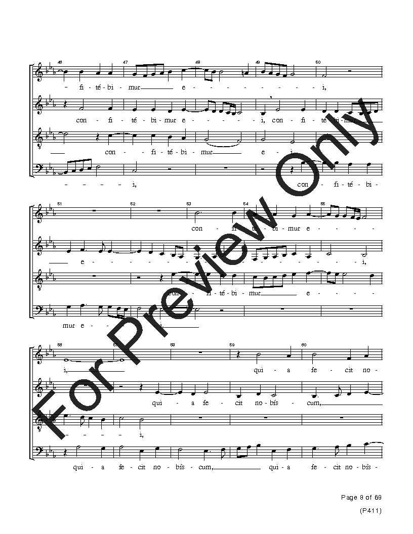 The Palestrina Motets SATB Performance Edition Vol. 1 Reproducible PDF Download