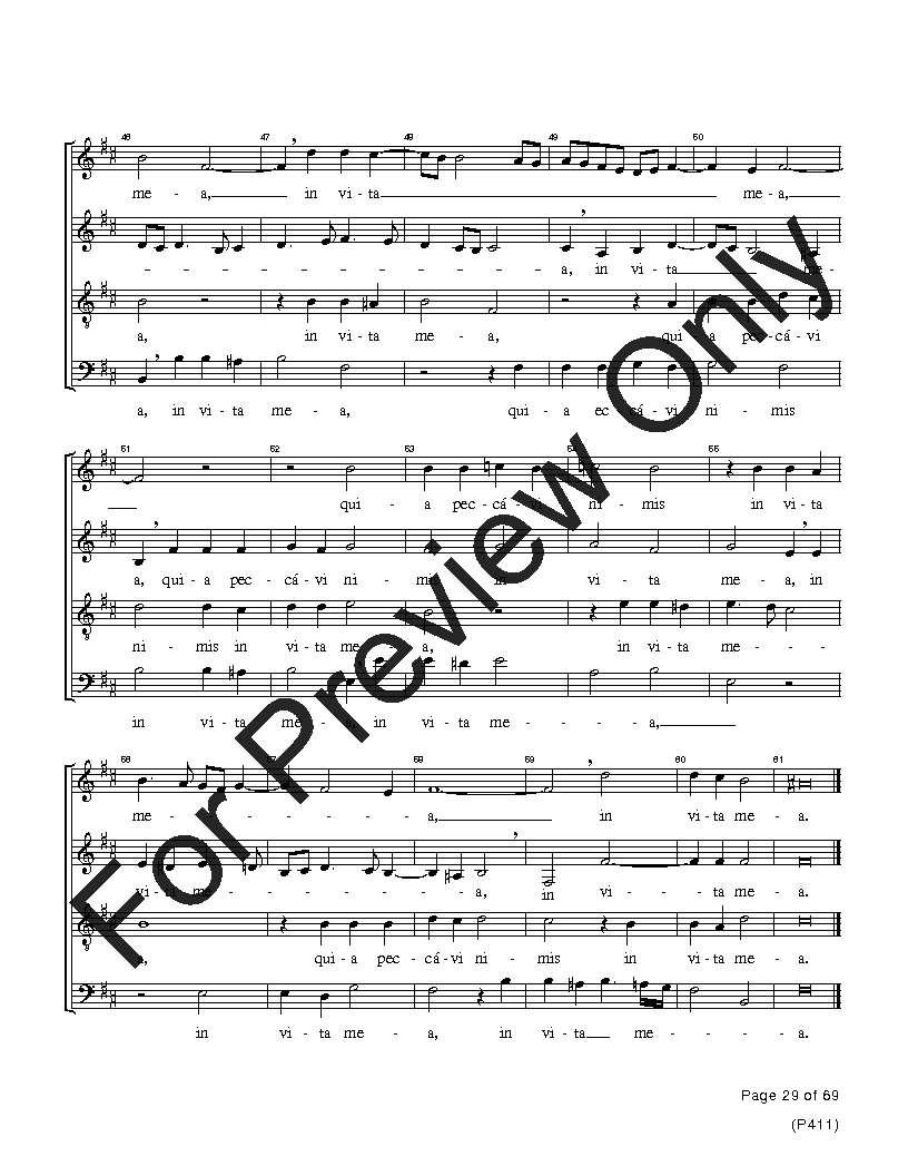 The Palestrina Motets SATB Performance Edition Vol. 1 Reproducible PDF Download