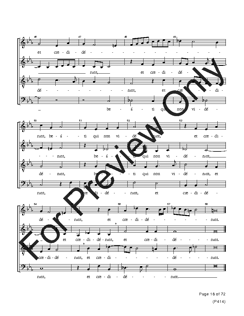 The Palestrina Motets SATB Performance Edition Vol. 4 Reproducible PDF Download