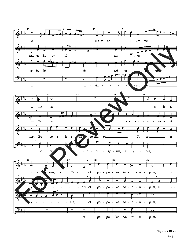 The Palestrina Motets SATB Performance Edition Vol. 4 Reproducible PDF Download