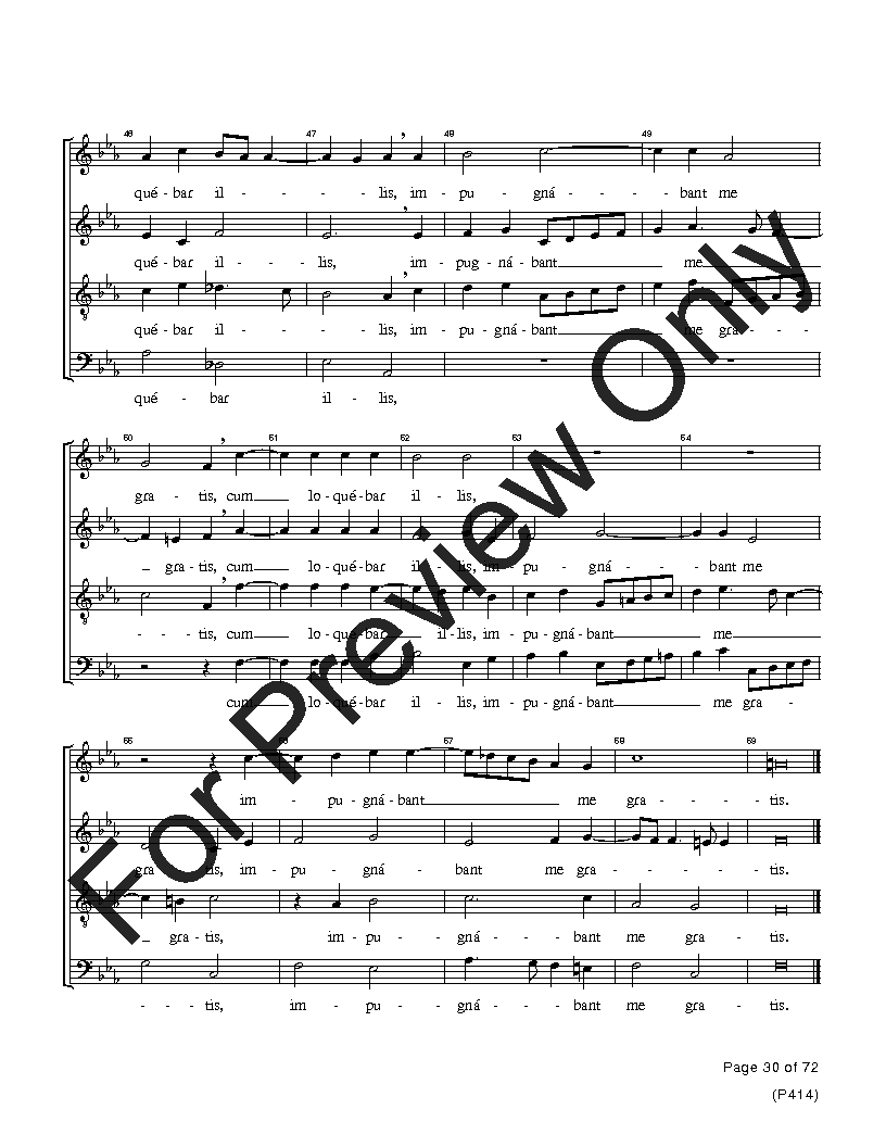 The Palestrina Motets SATB Performance Edition Vol. 4 Reproducible PDF Download