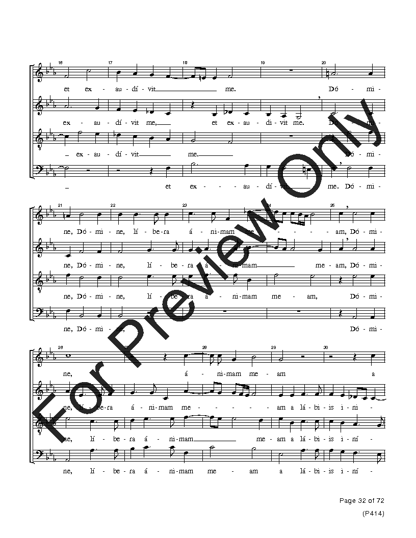 The Palestrina Motets SATB Performance Edition Vol. 4 Reproducible PDF Download