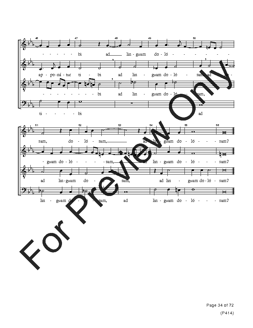 The Palestrina Motets SATB Performance Edition Vol. 4 Reproducible PDF Download