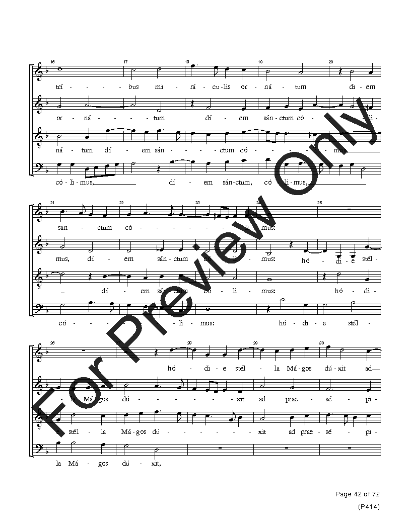 The Palestrina Motets SATB Performance Edition Vol. 4 Reproducible PDF Download