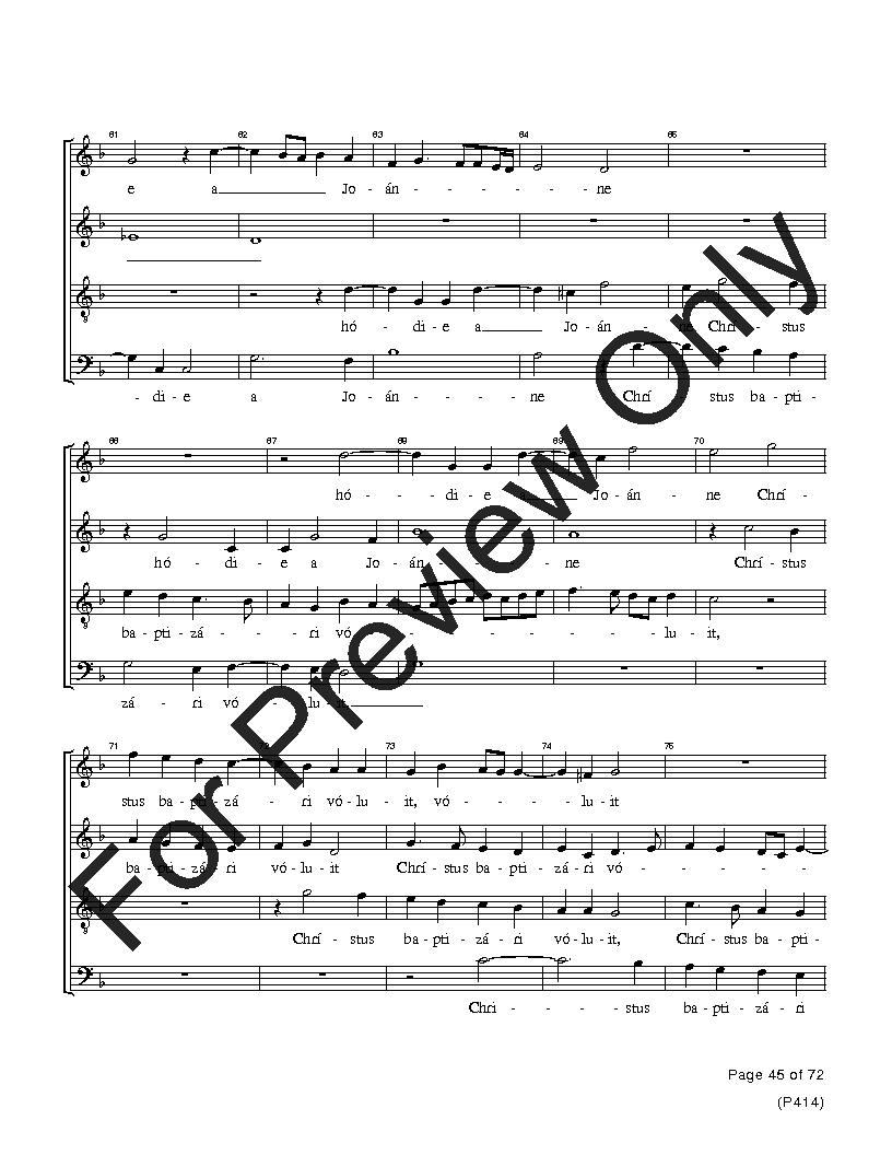 The Palestrina Motets SATB Performance Edition Vol. 4 Reproducible PDF Download