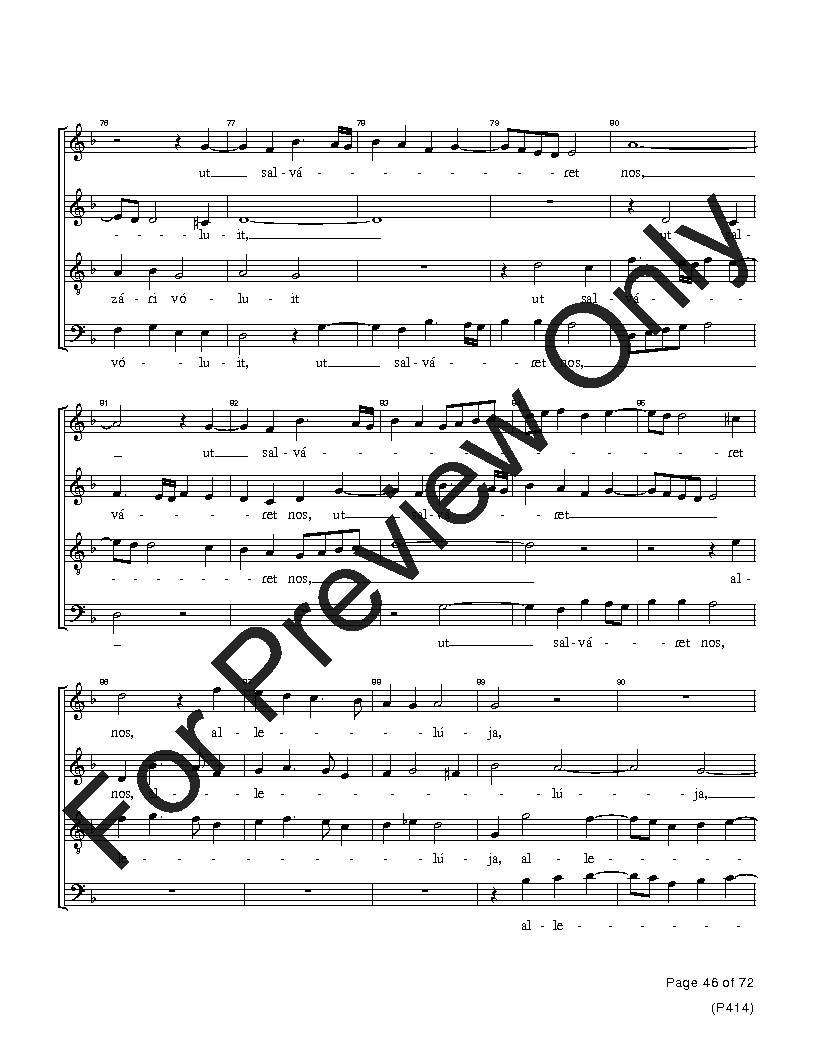 The Palestrina Motets SATB Performance Edition Vol. 4 Reproducible PDF Download