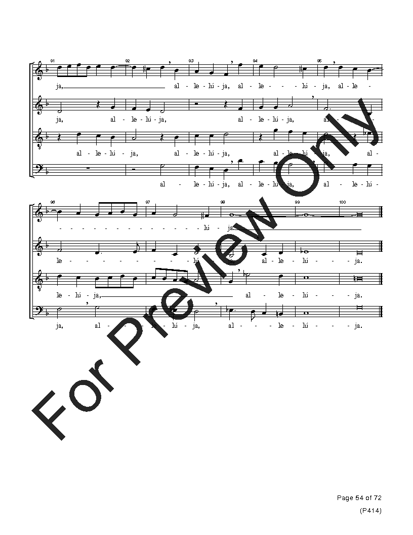 The Palestrina Motets SATB Performance Edition Vol. 4 Reproducible PDF Download