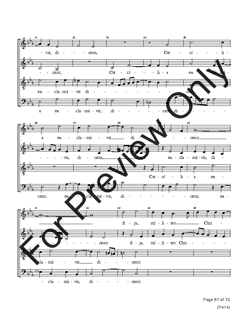 The Palestrina Motets SATB Performance Edition Vol. 4 Reproducible PDF Download