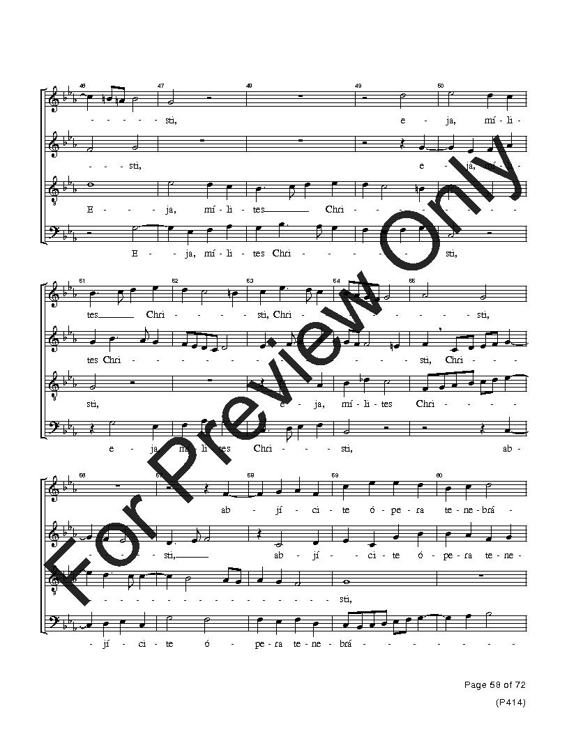 The Palestrina Motets SATB Performance Edition Vol. 4 Reproducible PDF Download