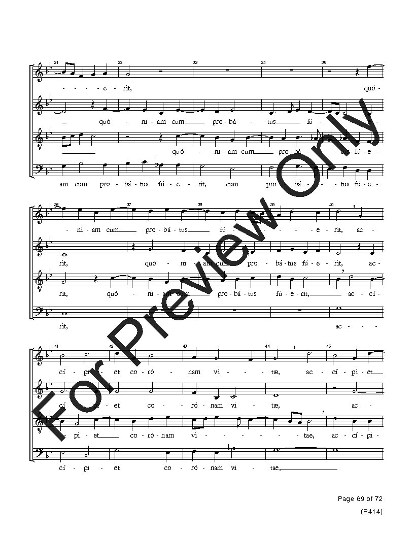 The Palestrina Motets SATB Performance Edition Vol. 4 Reproducible PDF Download