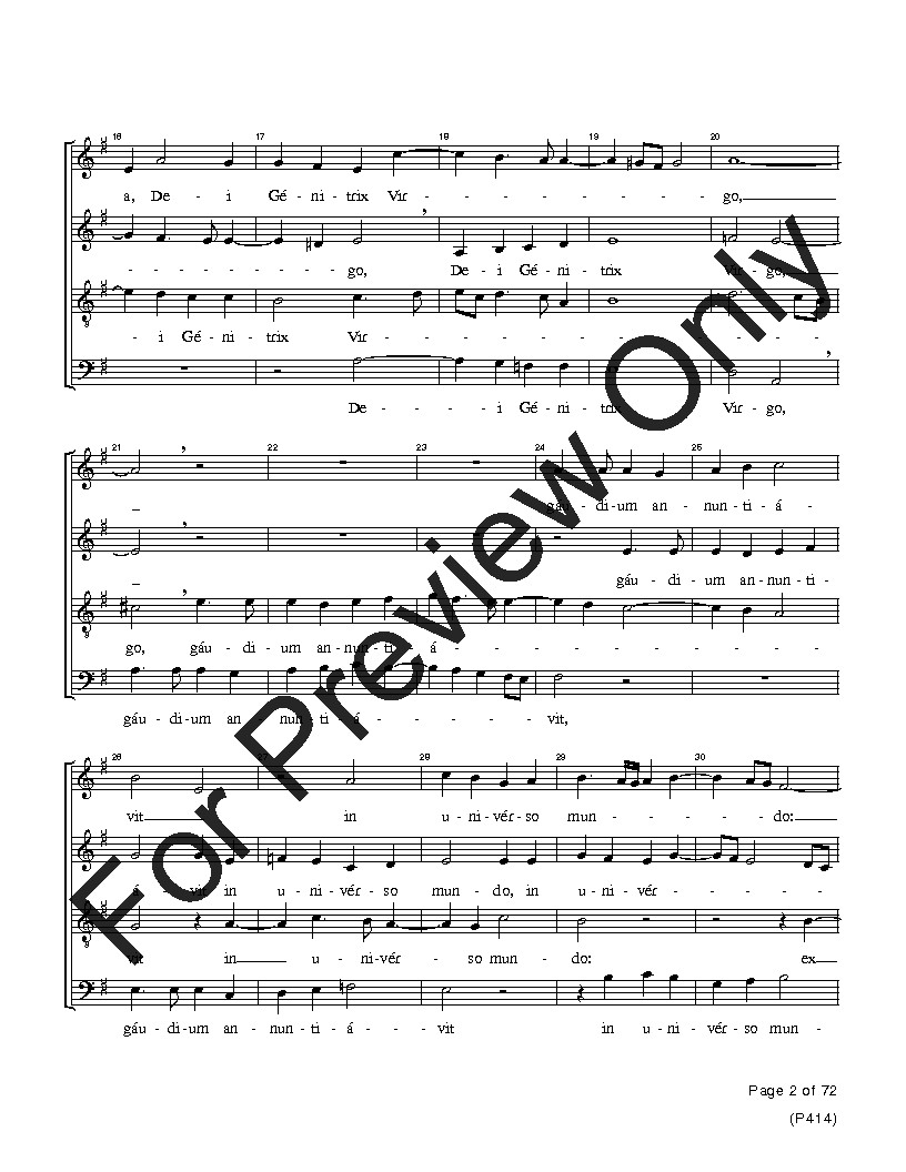 The Palestrina Motets SATB Performance Edition Vol. 4 Reproducible PDF Download