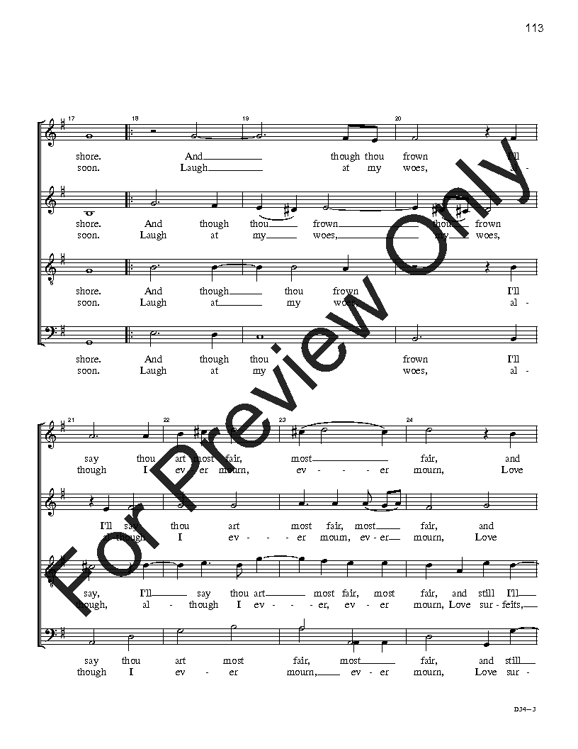 The John Dowland Ayres SATB Performance Edition Vol. 3 Reproducible PDF Download