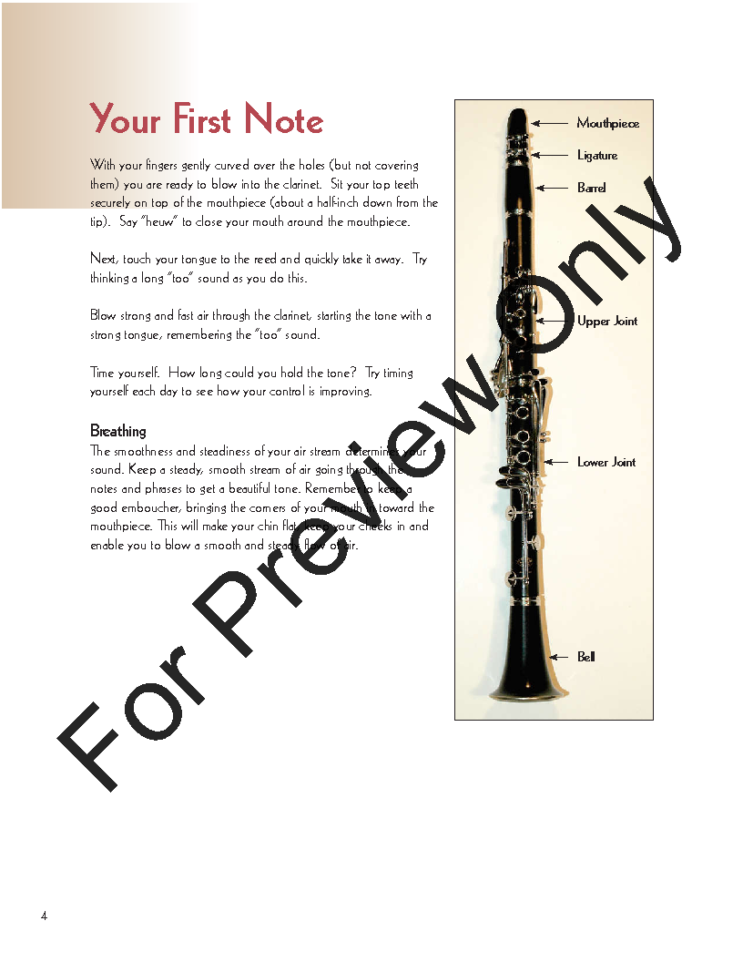 Elementary Clarinet Method P.O.D.